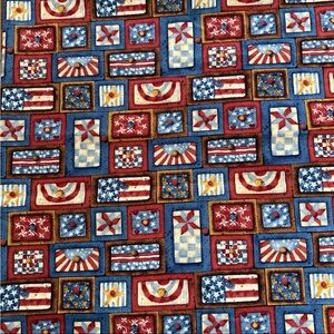 Patriotic Patchwork Anna Krajewski SSI Quilting Cotton Fabric 1 yard + 19" x 44"